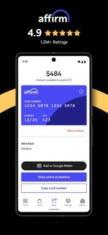 Affirm: Buy now, pay over time для Android