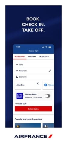 Air France – Réserver un vol pour iOS