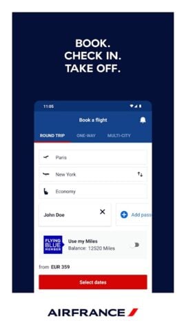 Air France — Забронируйте рейс для Android