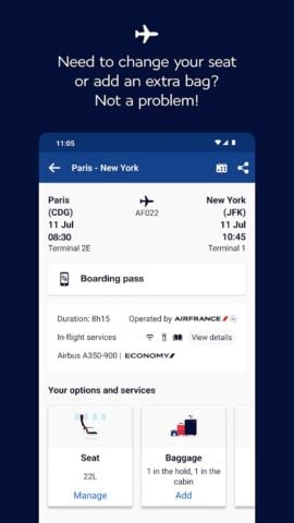 Air France – Reservar um voo para Android