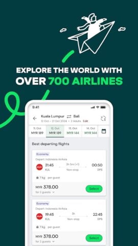 AirAsia MOVE: เที่ยวบิน&โรงแรม สำหรับ Android