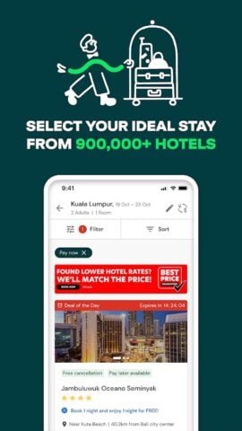 Android 版 AirAsia MOVE: 航班及飯店