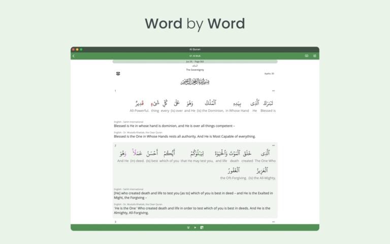 iOS 用 Al Quran (Tafsir & by Word)