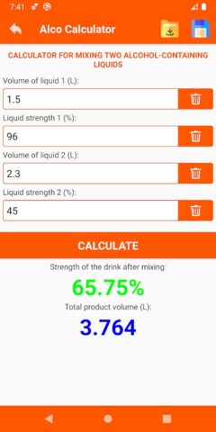 Alco Calculator for moonshiner for Android