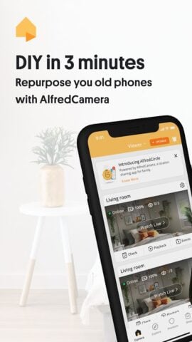 Android 用 AlfredCamera Home Security app