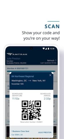 Amtrak para Android