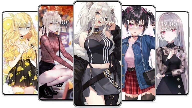 Anime Hintergrund Mädchen für Android