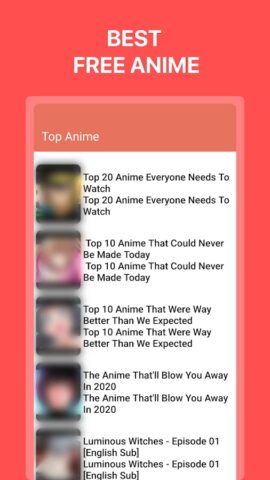 Anime tv – Watch Anime Online cho Android