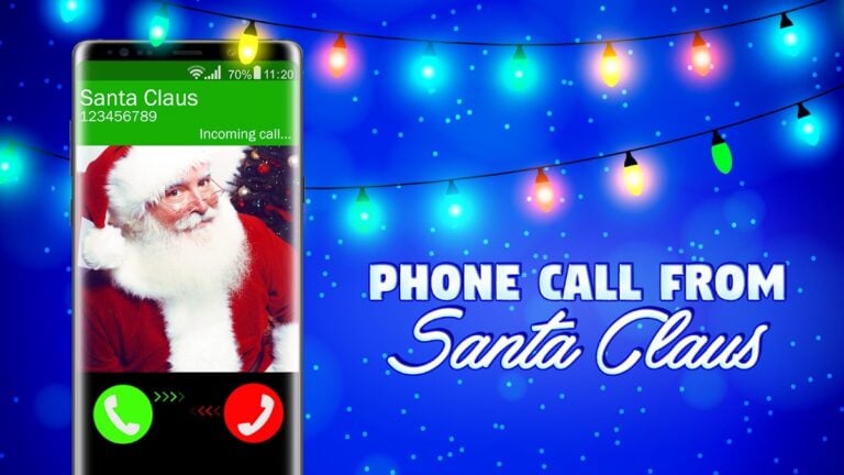 Android 用 Answer call from Santa Claus (