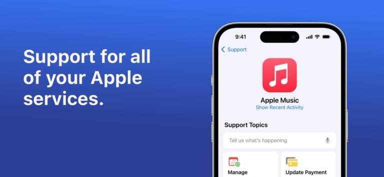 Apple Support สำหรับ iOS