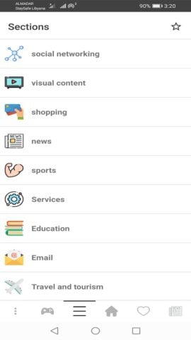 Android 版 Appso – 社交媒體瀏覽器，應用程序中的所有社交網絡