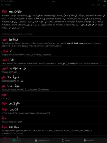 Арабус арабско-русский словарь لنظام iOS
