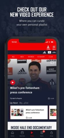 Arsenal Official App per iOS