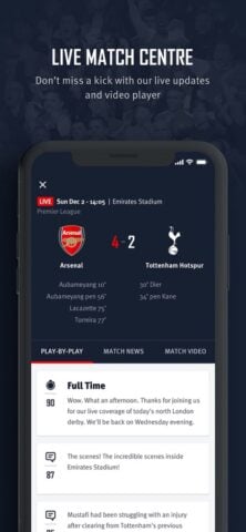 iOS용 Arsenal Official App