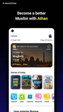 Android için Athan: Prayer Times & Al Quran