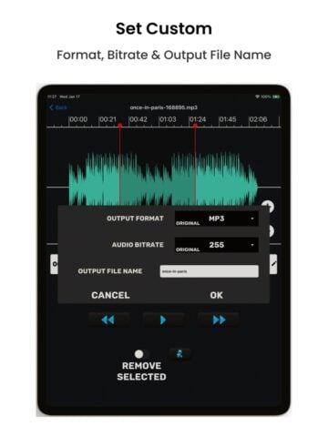 iOS için Audio Cutter Converter Merger