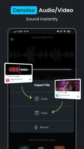 Peredam kebisingan Audio Video untuk Android
