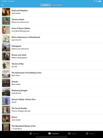 Audiobooks per iOS