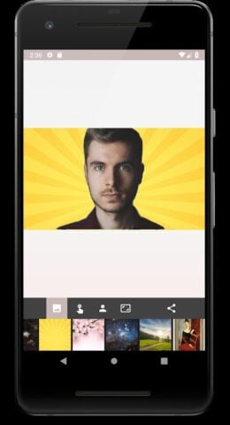 تغيير خلفية الصور لنظام Android