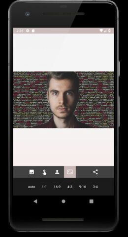 Android 用 写真の背景を変更