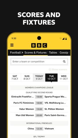 BBC Sport – News & Live Scores cho Android