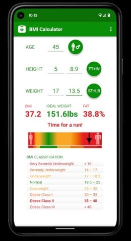 BMI Calcolatore per Android