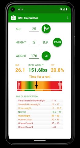 BMI Rechner für Android