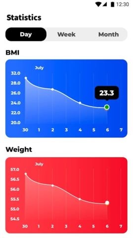 Android용 BMI 계산기 – 체질량지수 계산기 & 무게 일기