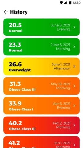Android 用 BMI 計算 – 体重日記 & 体重管理