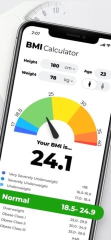 BMI حاسبة – الوزن المثالي لنظام iOS