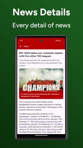 BPL 2024 – Live Updates pour Android