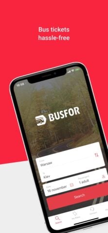 iOS 版 BUSFOR – билеты на автобус