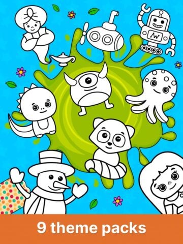 كتاب تلوين للأطفال الصغار لنظام iOS