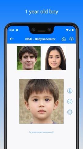 BabyGenerator – توقع وجه الطفل لنظام Android