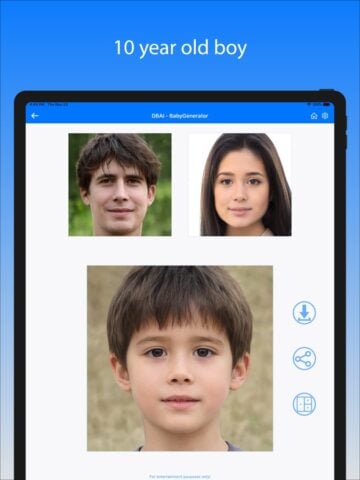 BabyGenerator ทำนายใบหน้าทารก สำหรับ iOS