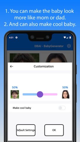 BabyGenerator – Đoán mặt em bé cho Android