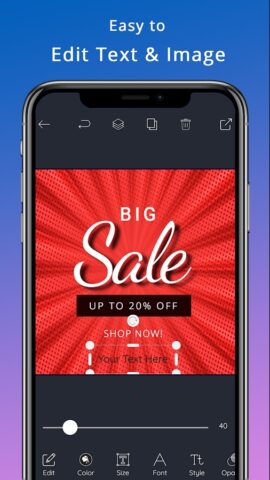 Banner Maker Flyer Ad Design для Android — скриншот 3