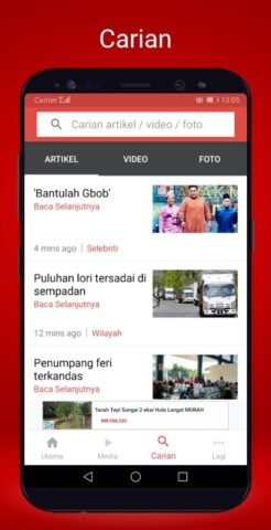 Berita Harian Mobile لنظام Android