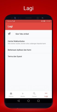 Android 版 Berita Harian Mobile