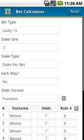 Bet Calculator for Android