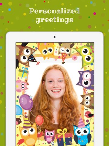 iOS için Birthday Cards Free: happy birthday photo frame, gift cards & invitation maker