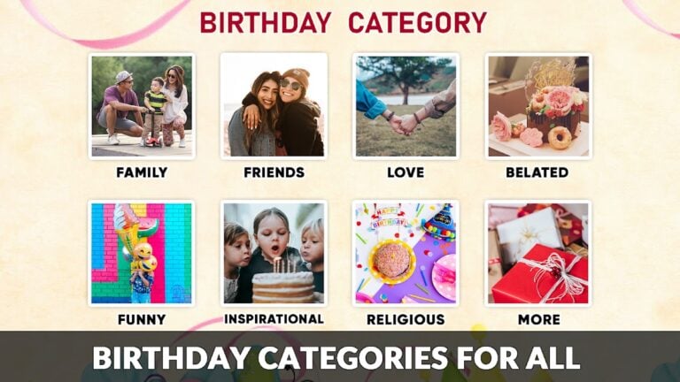 Birthday Cards & Messages Wish لنظام Android