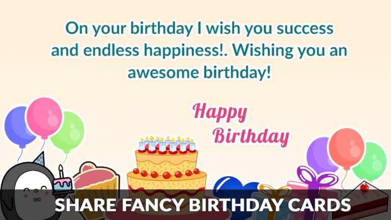Birthday Cards & Messages Wish สำหรับ Android