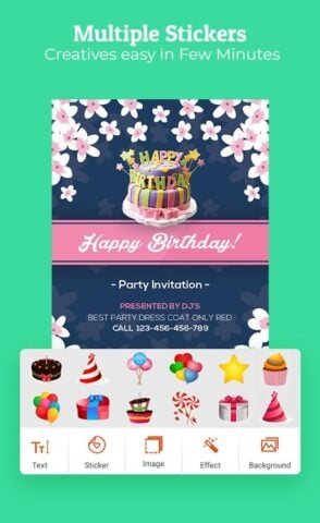 Android için Birthday Invitation Maker