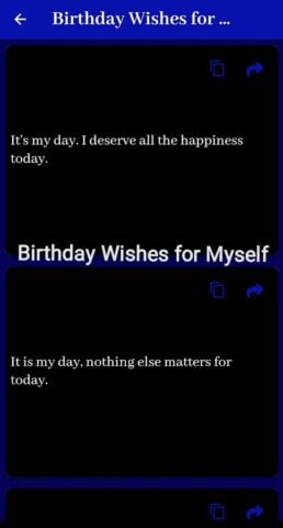 Birthday Wishes for Myself for Android