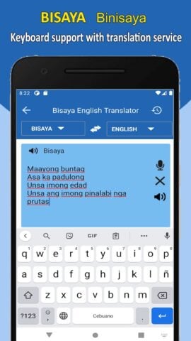 Android 用 Bisaya Translate to English