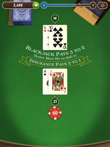Blackjack pour iOS