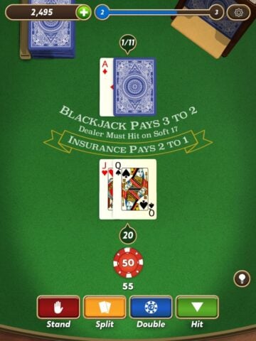 Blackjack pour iOS