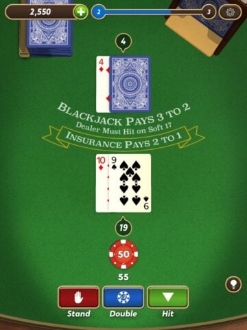 Blackjack لنظام iOS