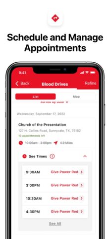 Blood Donor American Red Cross pour iOS